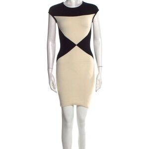 INTERMIX colorblock pattern mini dress 🖤 🤍Bodycon Size M
